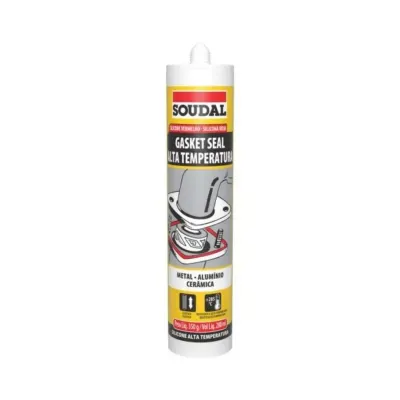 SILICONA ALTA TEMPERATURA ROJA 280ML SOUDAL