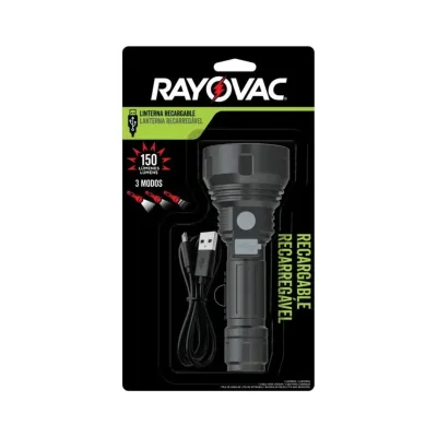 LINTERNA RECARGABLE LED 150 LUMENES RAYOVAC