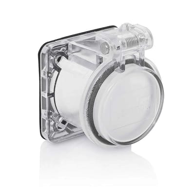 TAPA CAM TYPE PARA ENCHUFE/CONECTOR EMPOTRABLE TRANSPARENTE LEVITON