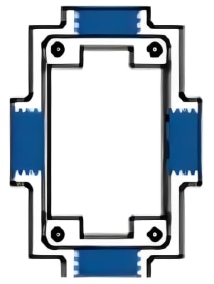 CAJA RECTANGULAR 5800 EN FUNDICION DE ALUMINIO CON CUATRO ACCESOS 1/2'' S4-CRX050 SOLDEXEL