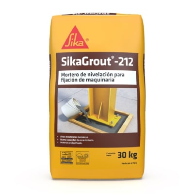 MORTERO DE NIVELACION PARA FIJACION DE EQUIPOS SIKAGROUT 212 30KG SIKA