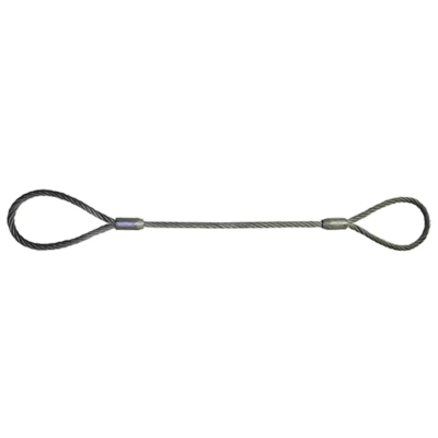 ESTROBO DE 3/16''X4M CABLE DE ACERO OJO OJO PROCEDENCIA CHINA