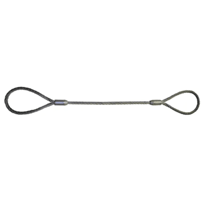 ESTROBO DE 3/16''X6M CABLE DE ACERO OJO OJO PROCEDENCIA CHINA