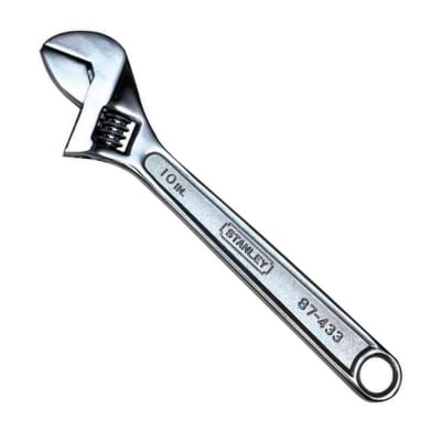 LLAVE FRANCESA AJUSTABLE MODELO 87433 PLATA 10'' PULIDO STANLEY