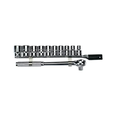 JUEGO DE DADOS EN MM X11 PIEZAS STANLEY