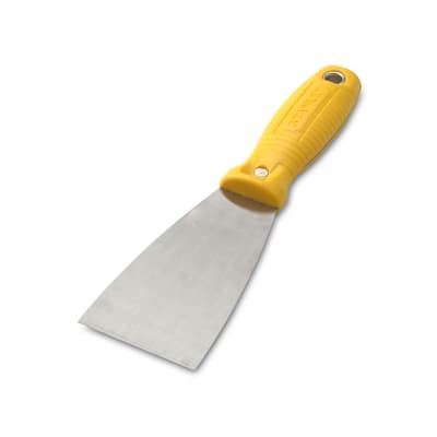 ESPATULA DE ACERO CON MANGO PLASTICO 2-1/2