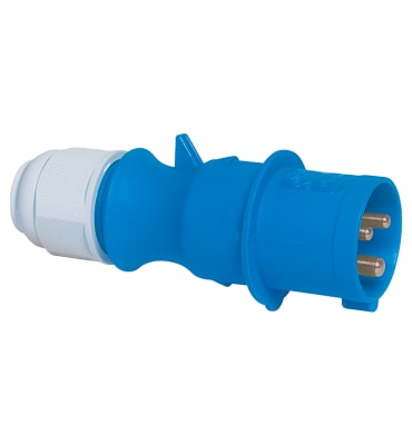 ENCHUFE AEREO 16A 2P+T 250V AZUL 6H IP44 MULTI-GRIP 21001-TLS BALS