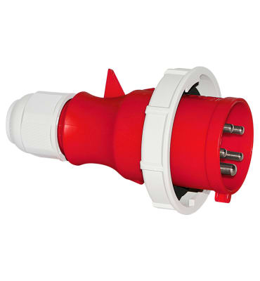 ENCHUFE AEREO 16A 3P+N+T 415V ROJO 6H IP67 MULTI-GRIP 210589 BALS