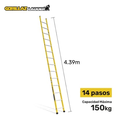 FIBRA ESCALERA APOYO 4.27M GFA14-IA 150KG GORILLAZ LADDER