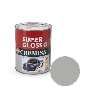 ESMALTE GLOSS BRILLANTE DE RESINA PLATA 1L CHEMISA