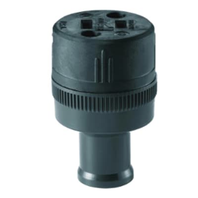 CONECTOR AEREO CAUCHO 2PATAS 15A 125V O NEGRO 224E EATON