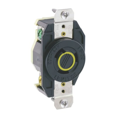 TOMA EMPOTRAR 2X20A 250V L6 C/SEGURO LEVITON