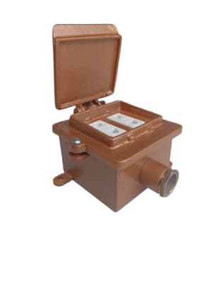 TOMACORRIENTE INDUSTRIAL DOBLE 15A BRONCE TRD/15 PBR AIBAR