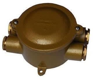 CAJA HERMETICA DE BRONCE DE 4 SALIDAS PARALELAS IP65 CDR/4 BR.1 AIBAR