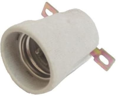 SOCKET DE LOZA ANTIVIBRATORIO E-27 VERTICAL 08.13.0002 AIBAR