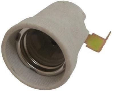 SOCKET DE LOZA ANTIVIBRATORIO E-27 HORIZONTAL 08.13.0003 AIBAR