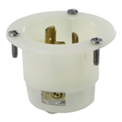 ENCHUFE EMPOTRABLE 2X20A 250V L6 C/SEGURO LEVITON