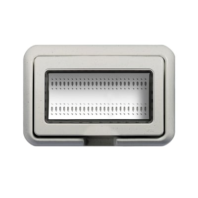 CUBIERTA IDROBOX 4 MODULOS IP55 LIVING LIGHT BLANCO 24604N BTICINO