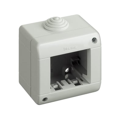 CAJA PARA ADOSAR 2 MODULOS S/TAPA TRANSPARENTE IDROBOX MATIX IP40 25402 BTICINO