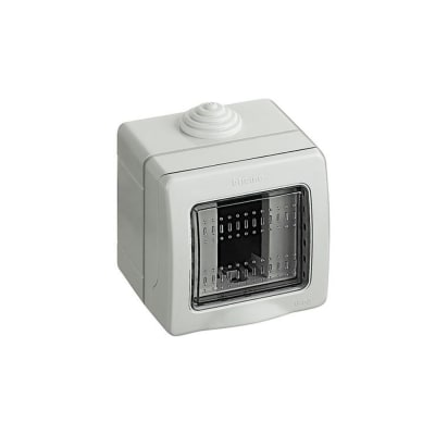 CAJA PARA ADOSAR 1 MODULO C/TAPA TRANSPARENTE IDROBOX MATIX IP55 25501 BTICINO