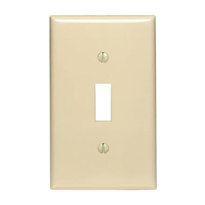 PLACA SIMPLE NYLON P/INTERRUPTOR MARFIL LEVITON LEVITON