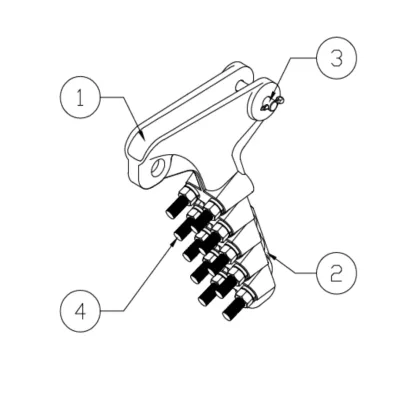 GRAPAS DE ANCLAJE TIPO PISTOLA CABLE:300-625MM CR:175KN MODELO 258.23 ARAGCU EI