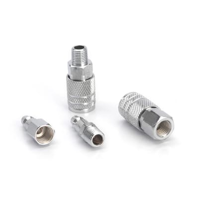 JUEGO DE ACOPLES RAPIDOS PARA COMPRESORA X4 PIEZAS PRETUL