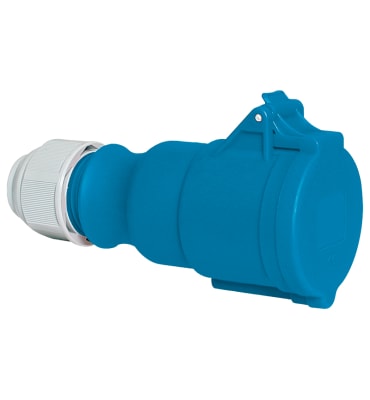TOMA AEREA 32AMP 3P+T 250V AZUL 9H IP44 MULTI-GRIP 31016-TLS BALS