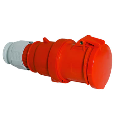 TOMA AEREA 63A 3P+N+T 415V ROJO 6H IP44 MULTI-GRIP TE 3112 BALS