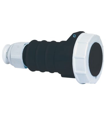 TOMA AEREA 16A 3P+T 500V NEGRO 7H IP67 MULTI-GRIP TE-PLUS 31242 BALS