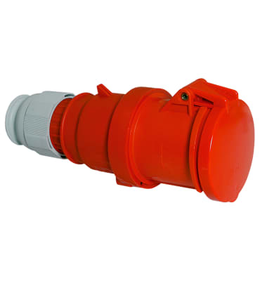 TOMA AEREA 63A 3P+T 415V ROJO 6H IP44 MULTI-GRIP TE 3151 BALS