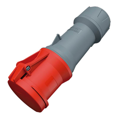 TOMA AEREO 63AMP 3P+T 415V ROJO 6H IP44 POWERTOP PLUS MENNEKES
