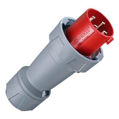 ENCHUFE 125AMP 3P+T 415V ROJO 6H IP67 POWERTOP PLUS MENNEKES