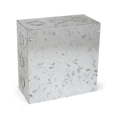 CAJA DE PASE METALICA 8X8X4'' 1.5MM PLATA JORMEN