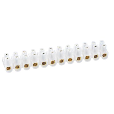 BORNERA DE REGLETA 10MM2 12 BORNES NYLBLOC BLANCO 34225 LEGRAND