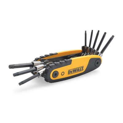 LLAVE TORX TIPO NAVAJA DE 8 MEDIDAS DEWALT