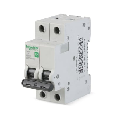 INTERRUPTOR TERMOMAGNETICO EASY 9 2X25A EN PVC BLANCO SCHNEIDER ELECTRIC