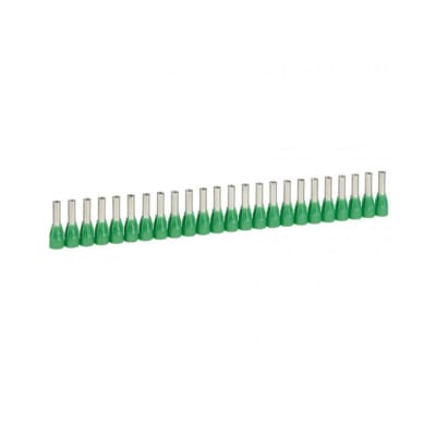 TERMINAL AISLADO SOBREMOLDEADO 10AWG (6MM2) VERDE X25UND 37668 LEGRAND