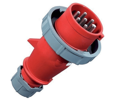 ENCHUFE 16AMP 5P+N+T 6H 415V ROJO IP67 MENNEKES
