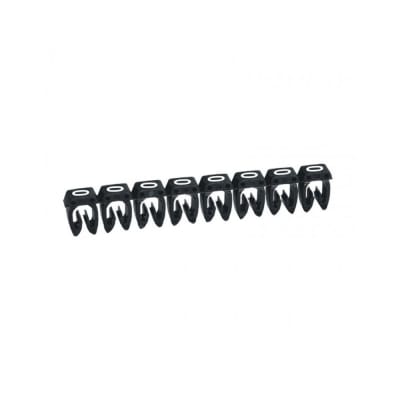 MARCADOR NUMERO: 0 PARA CABLE 0.5-1.5MM2 NEGRO X30UND 38210 LEGRAND