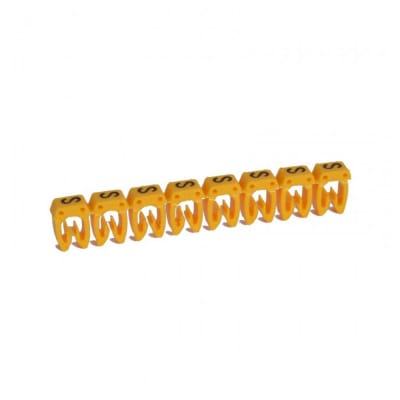 MARCADOR LETRA: S PARA CABLE 4-6MM2 X20UND 38378 LEGRAND