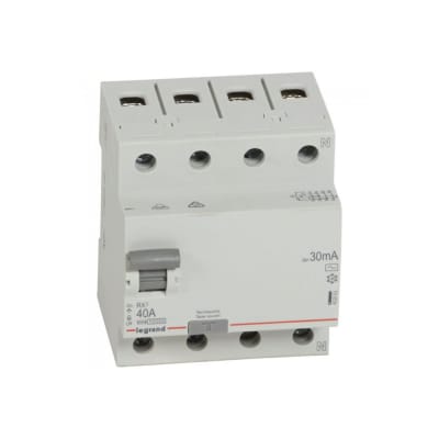 INTERRUPTOR DIFERENCIAL 4X40A 30MA 230V RX3 TIPO AC 402063 LEGRAND