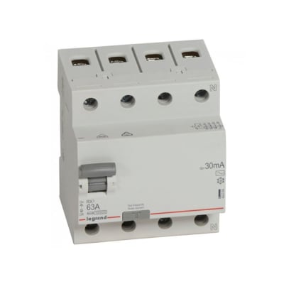 INTERRUPTOR DIFERENCIAL 4X63A 30MA 230V RX3 TIPO AC 402064 LEGRAND