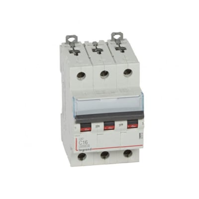 INTERRUPTOR TERMOMAGNETICO 3X16A 10KA 230/400V TIPO C DIN 407859 LEGRAND