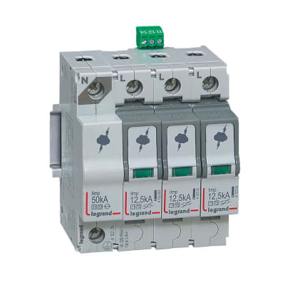 CARTUCHO P/LIMITADOR DE SOBRETENSIONES 3P+N. 50KA 320V 412275 LEGRAND