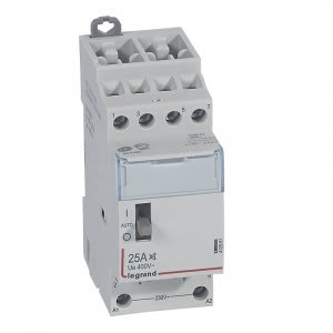 CONTACTOR PARA ALUMBRADO PUBLICO 25A 2NA 230V 1 MODULO 412544 LEGRAND