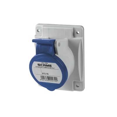 TOMACORRIENTE P/EMPOTRAR INCLINADO 3X16A+T 250V IP44 9H OPTIMA 413.1664 SCAME