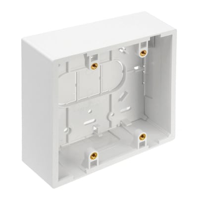 CAJA CUADRADA 4X4 1.89'' BLANCO LEVITONDATA