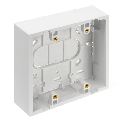 CAJA CUADRADA 4X4 1.45'' BLANCO LEVITONDATA