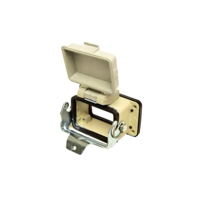 BASE P/CONECTOR MULTIPOLO DE METAL P/EMBUTIR C/TAPA 6 POLOS PBP06B KAP